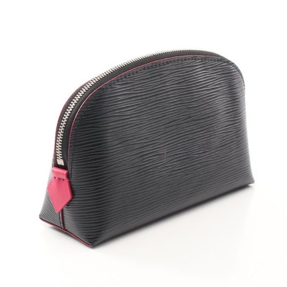 Louis Vuitton Pochette Cosmetic Pouch Epi Leather Black Noir Wallets - Picture 2 of 5